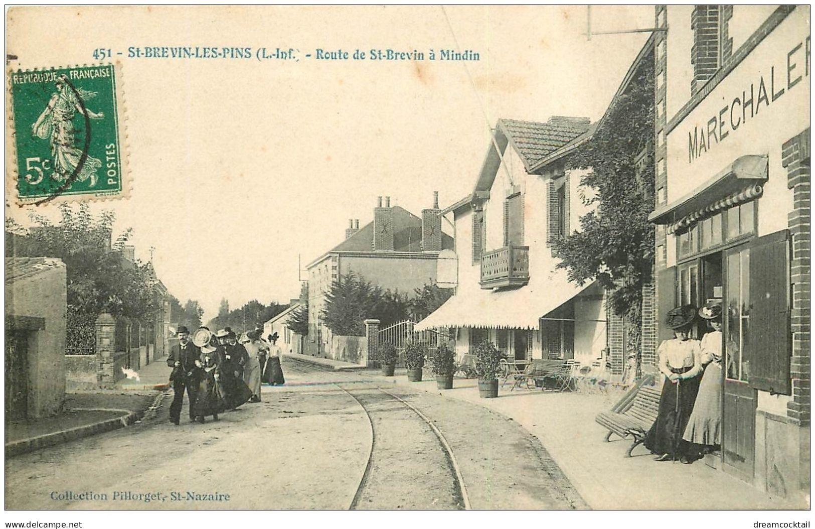 44 SAINT-BREVIN-LES-PINS. Maréchal Ferrant Et Cortège Sur Route à Mindin - Saint-Brevin-les-Pins