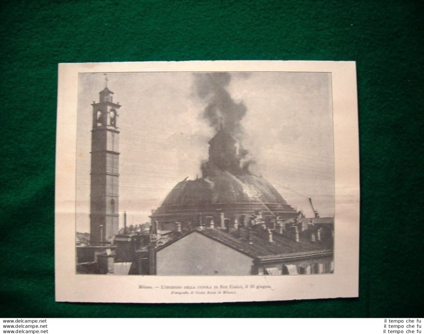 Milano Nel 1895 - L'incendio Della Cupola Di San Carlo, Il 25 Giugno - Vor 1900