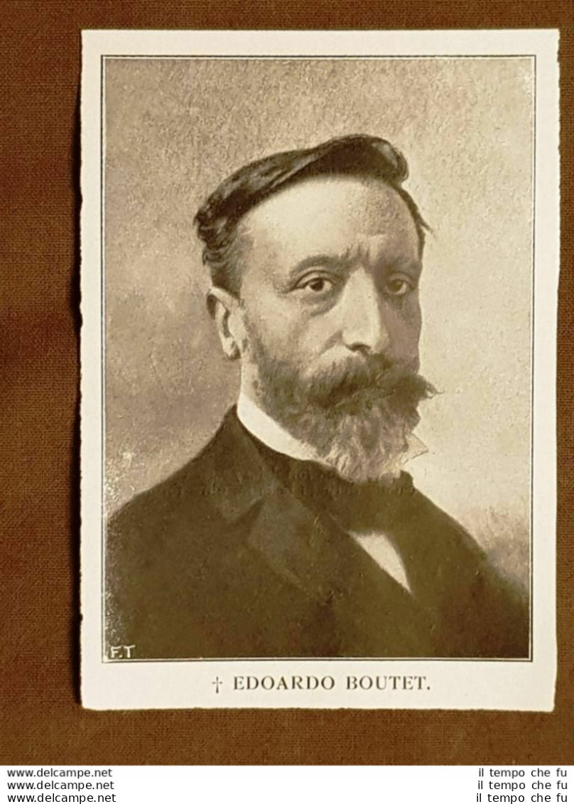 Eduardo Boutet Napoli, 1856 – Roma, 30 Marzo 1915 Giornalista - Sonstige & Ohne Zuordnung