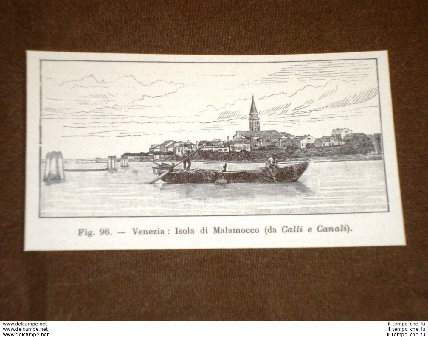 Rarissima Veduta Di Fine '800 Venezia - Isola Di Malamocco - Vor 1900