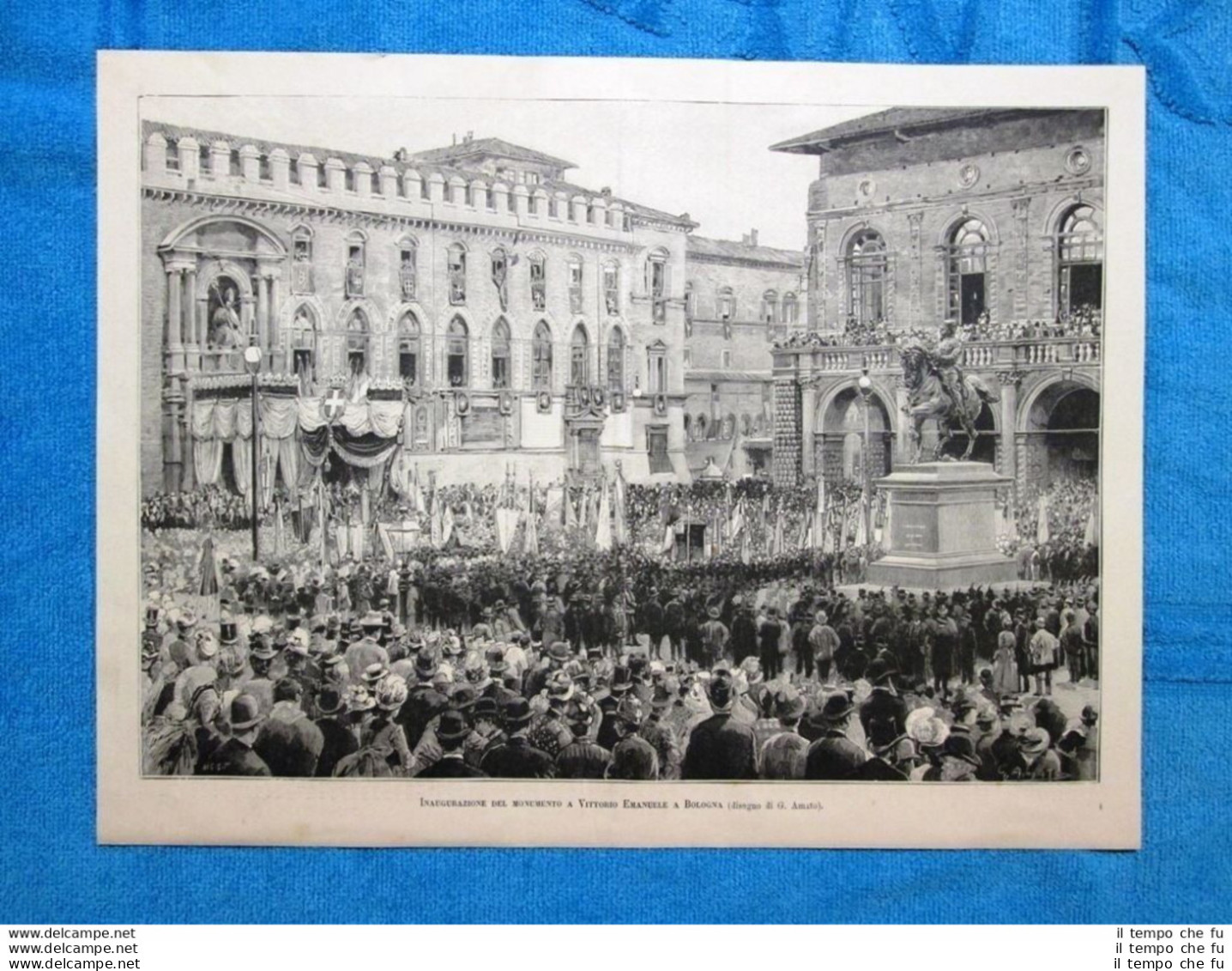 Inaugurazione Del Monumento A Vittorio Emanuele A Bologna Nel 1888 - Before 1900