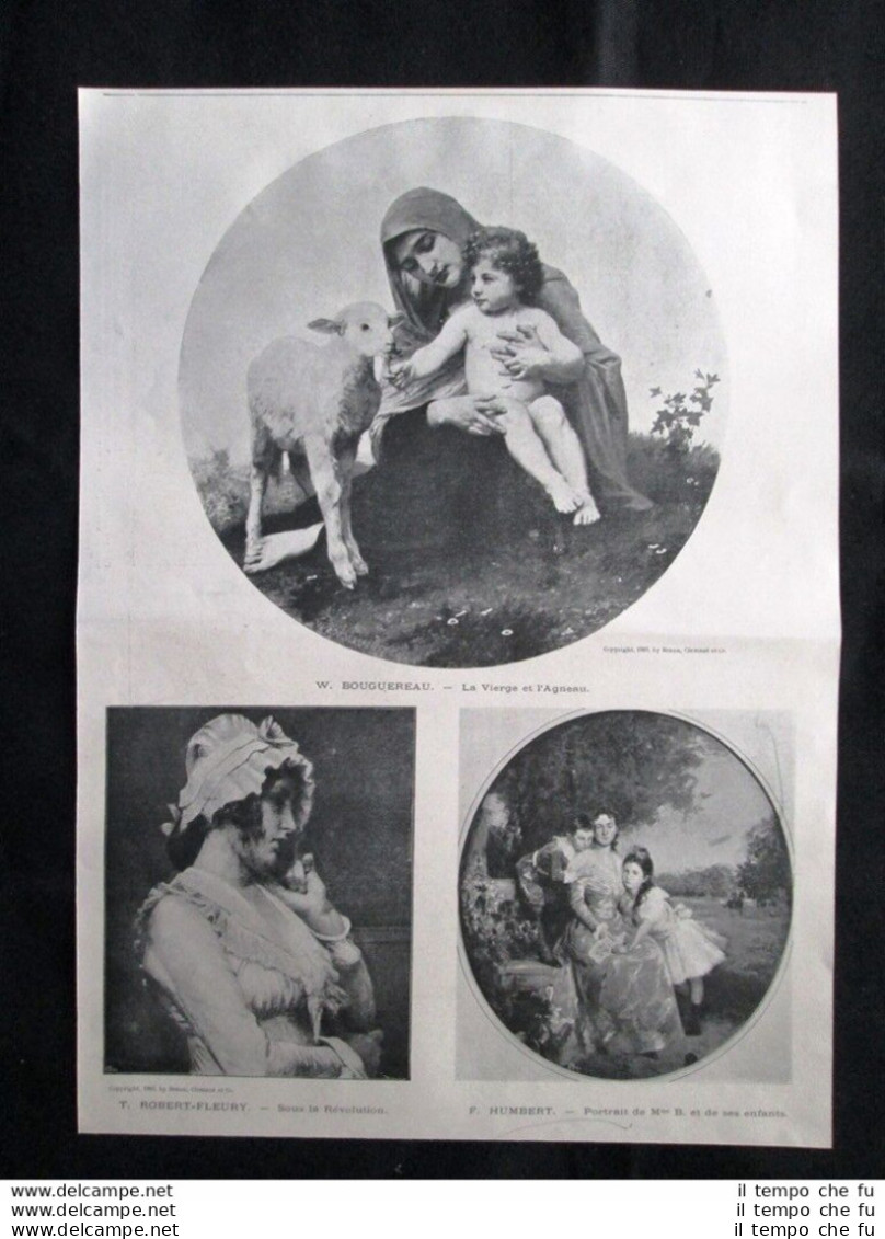 Bouguereau, Fleury, Humbert + Maignan, Dierckx, Renard, Boutigny Stampa Del 1903 - Altri & Non Classificati