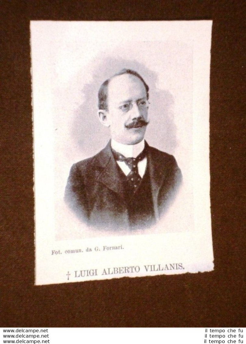 Luigi Alberto Villanis Morto Nel 1906 - Autres & Non Classés