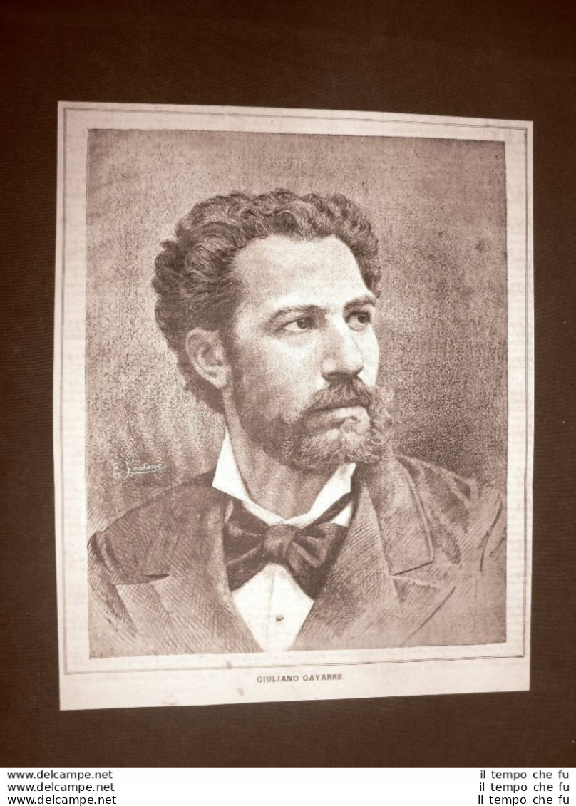 Il Tenore Spagnolo Julián Gayarré Nel 1883 Spagna - Avant 1900