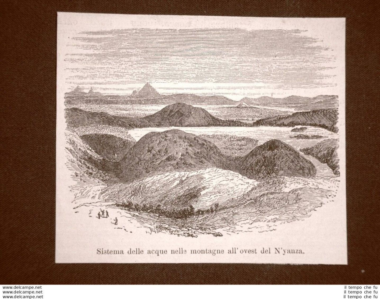 In Uganda Nel 1863 Sistema Delle Acque Nelle Montagne Del N'yanza Africa - Ante 1900