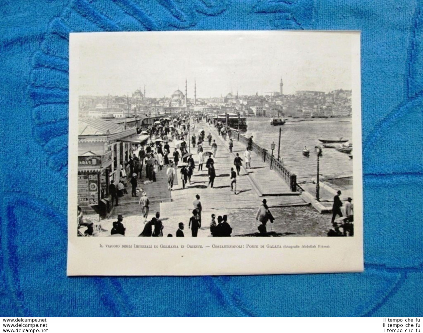 Illustrazione Italiana 1898 - Costantinopoli (Turchia) Il Ponte Di Galata 1898 - Ante 1900