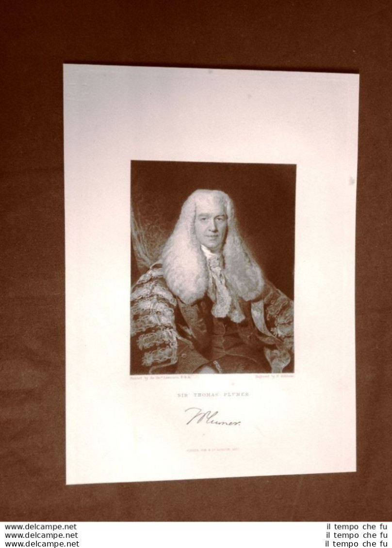 Thomas Plumer Giudice 10 Ottobre 1753 – 5 Aprile 1824 - Before 1900