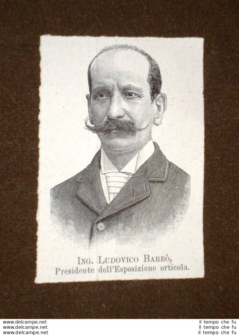 Comitato Delle Esposizioni Riunite Di Milano Nel 1894 Ingegnere Ludovico Barbò - Avant 1900