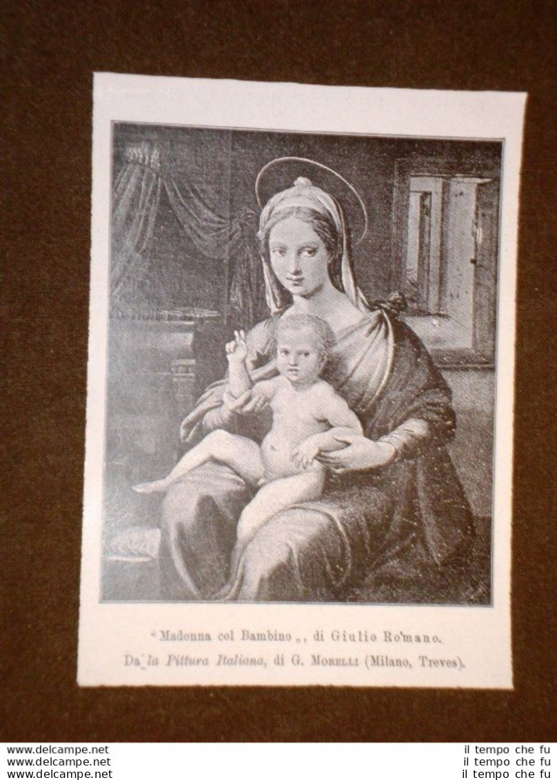 Madonna Col Bambino Di Giulio Romano - Andere & Zonder Classificatie