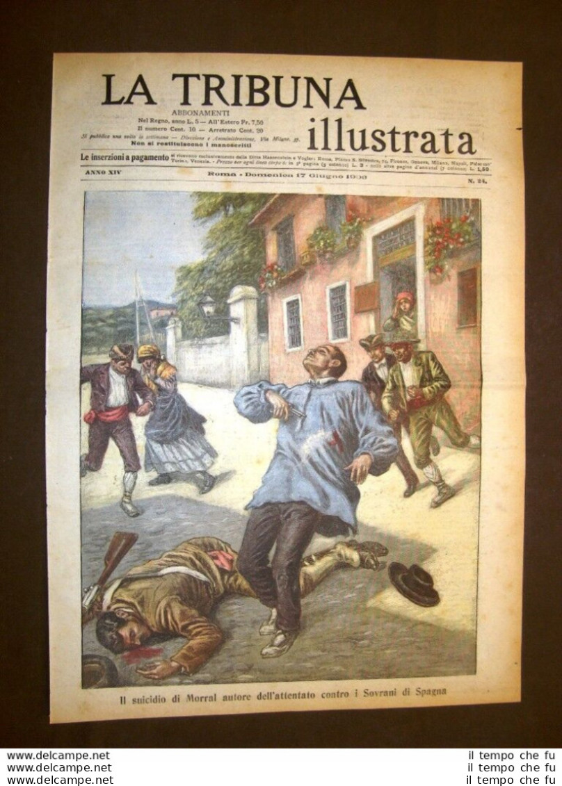 Copertina La Tribuna Illustrata 17 Giugno 1906 Suidicio Di Mateu Morral Spagna - Autres & Non Classés