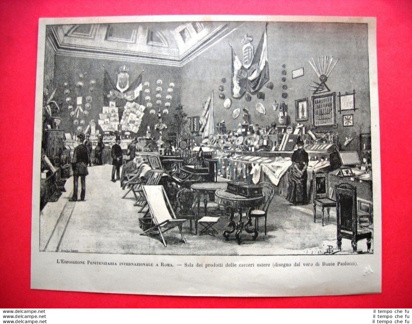 L'Esposizione Penitenziaria Internazionale A Roma Nel 1885 - Sala Dei Prodotti - Avant 1900
