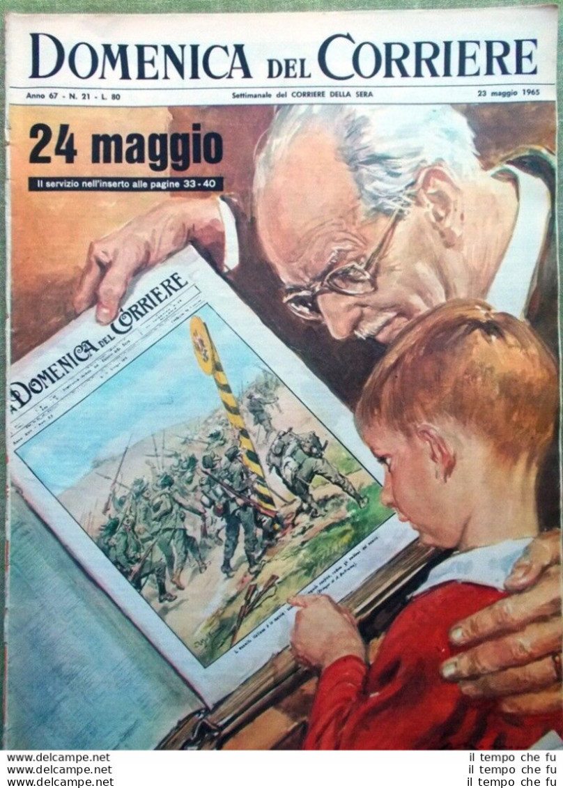 La Domenica Del Corriere 23 Maggio 1965 Gemelle Siamesi Fegato Usciere Carcere - Andere & Zonder Classificatie