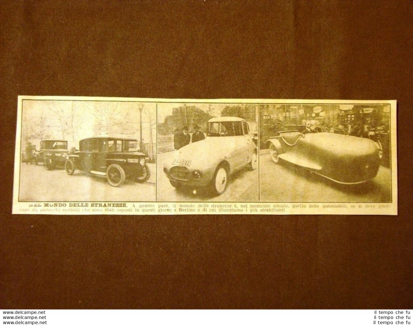 Esposizione D'automobili A Berlino Nel 1924 Strani Modelli Auto E Automobilismo - Altri & Non Classificati