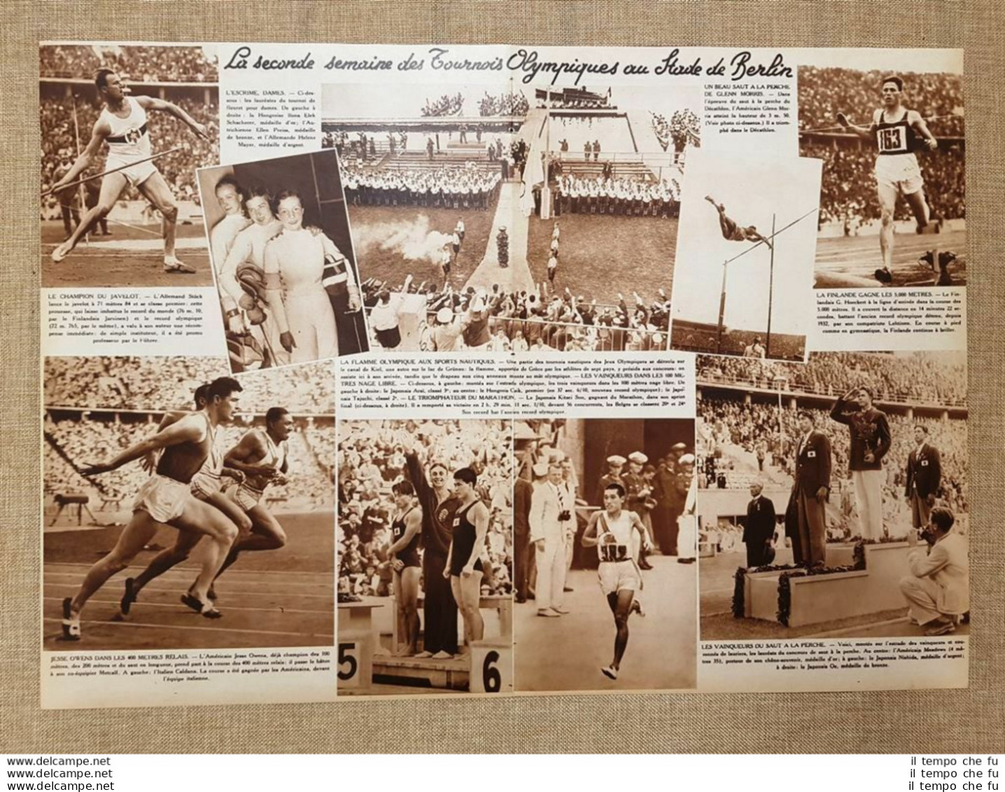 Stadio Di Berlino Nel 1936 La Seconda Settimana Dei Giochi Olimpici Germania - Altri & Non Classificati