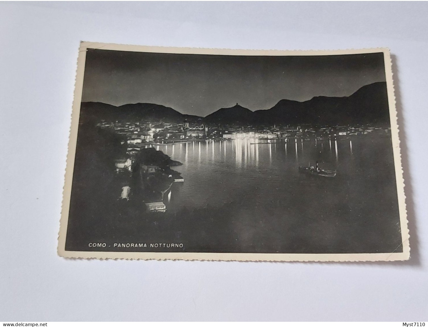 Cp Italie/Como - Panorama Notturno. - Other & Unclassified