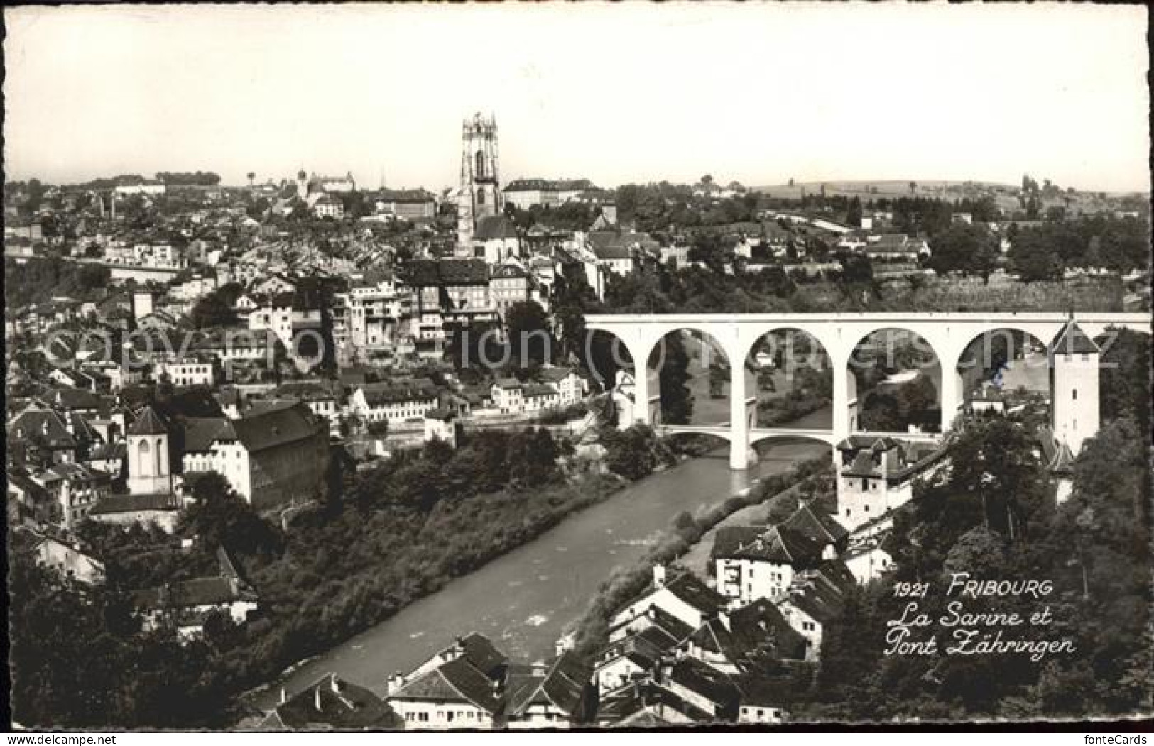 11519842 Fribourg FR La Sarine Et Pont Zaehringen Fribourg FR - Otros & Sin Clasificación