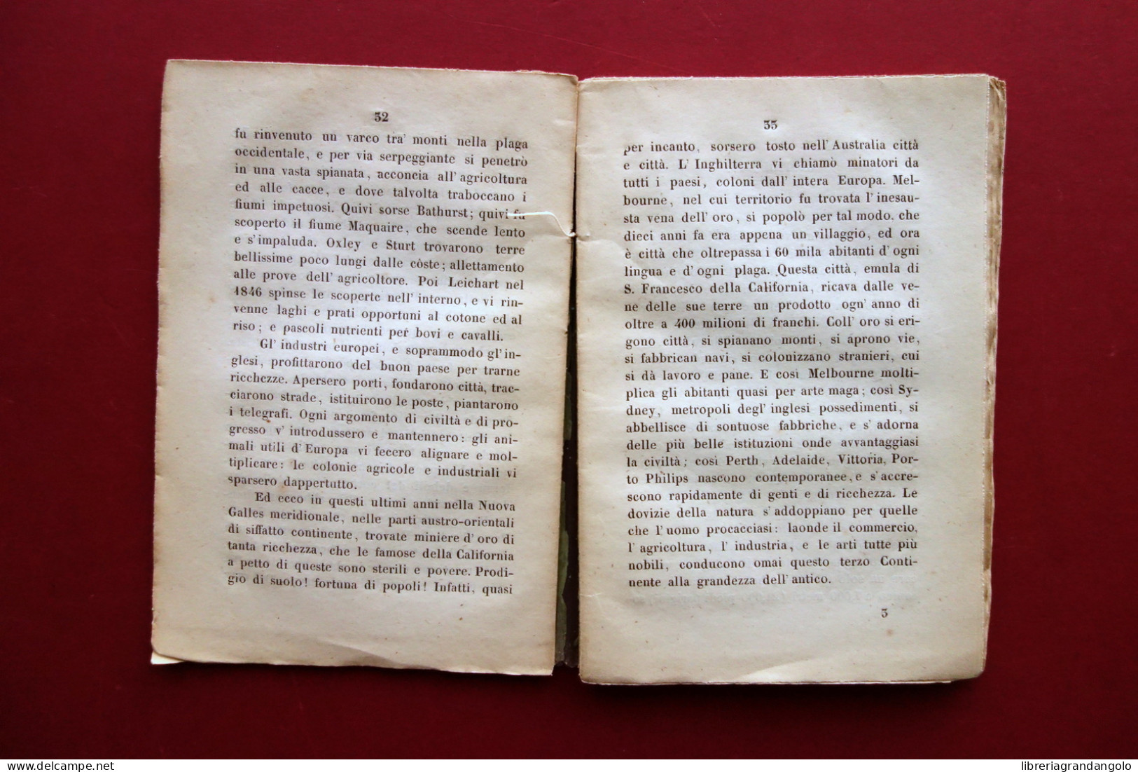 Il Mondo Sotterraneo Notizie Di Geologia Salvatore Muzzi Monti Bologna 1857 - Unclassified