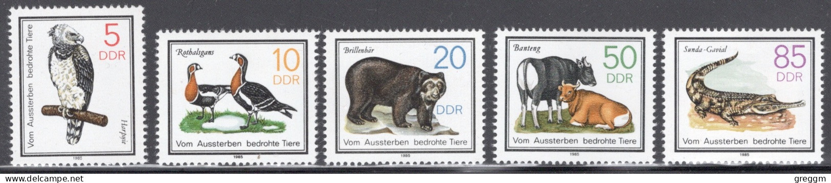 Germany Democratic Republic 1985 Set Of Stamps For Protected Animals In Unmounted Mint - Nuevos