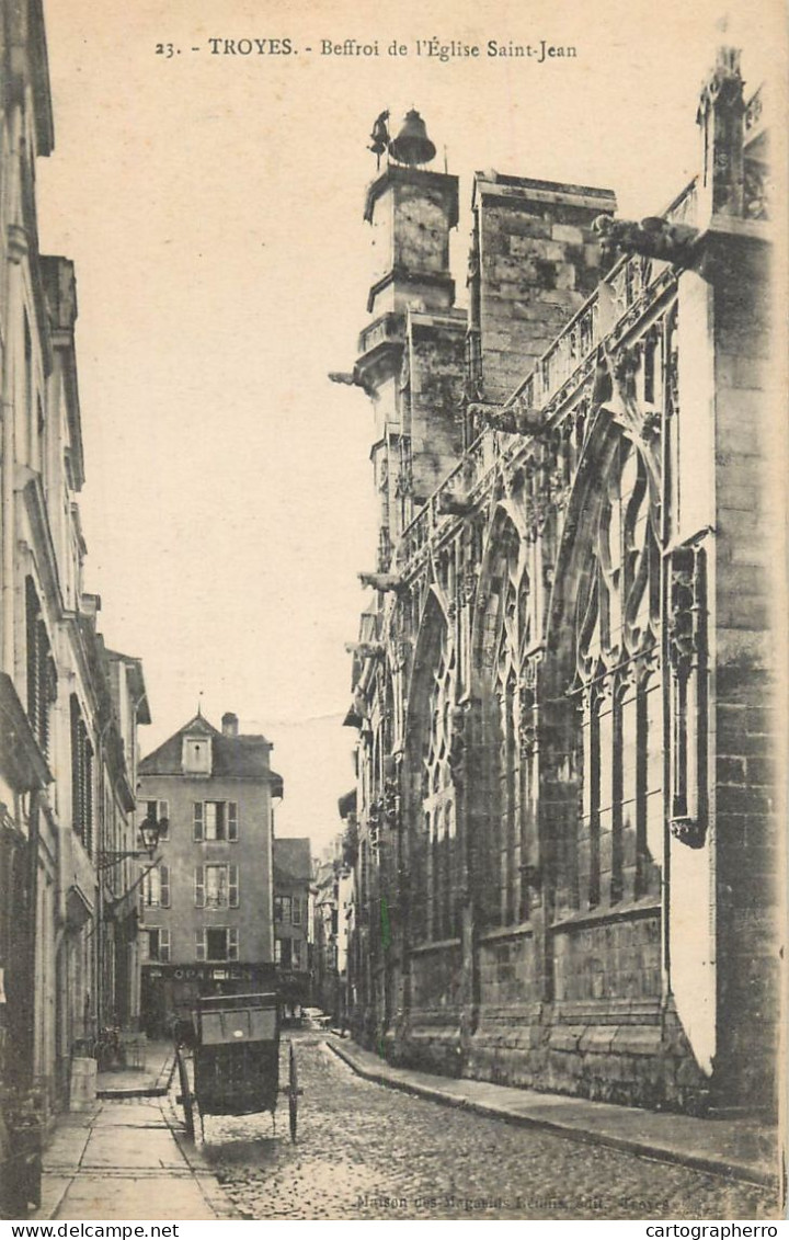 CPA France Troyes Beffroi De L' Eglise Saint Jean - Autres & Non Classés