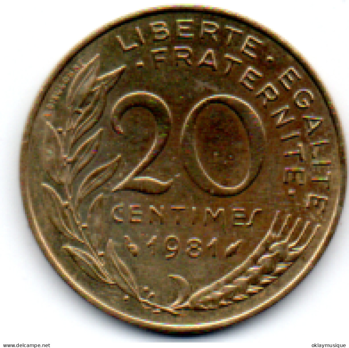 20 Centimes 1981 Serie Marianne - 20 Centimes
