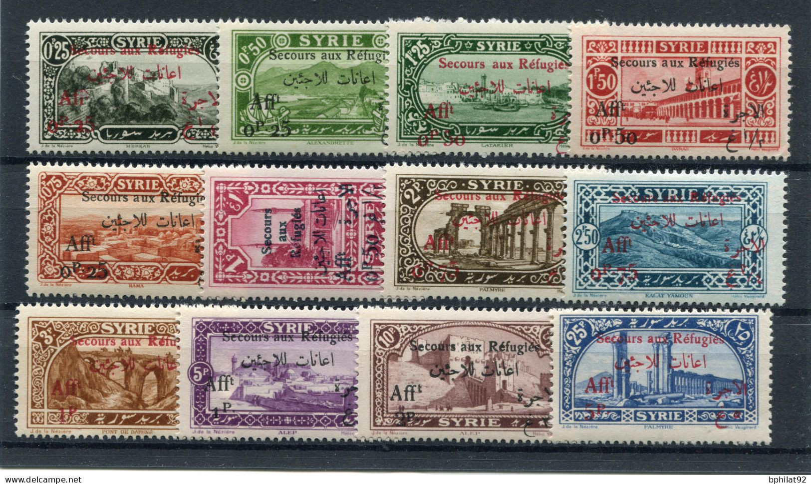 !!! SYRIE, SERIE N°167/178 NEUVE* - Neufs