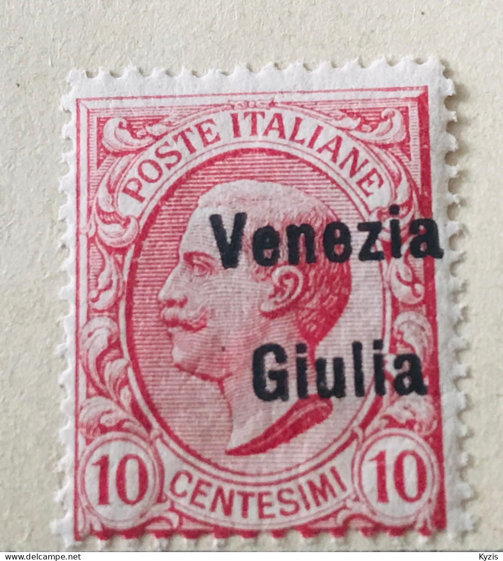 1918 VENISE GIULIA, N. 22 Unités 10 Centimes. LIONS MNH/** VARIÉTÉ' - Venezia Giuliana