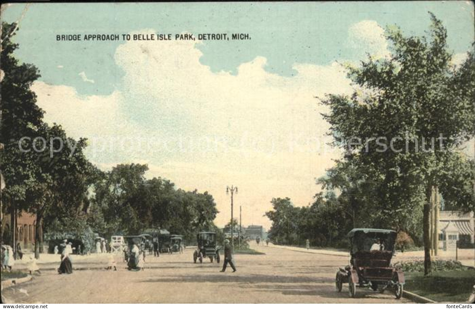 11500945 Detroit_Michigan Bridge Approach To Belle Isle Park - Andere & Zonder Classificatie