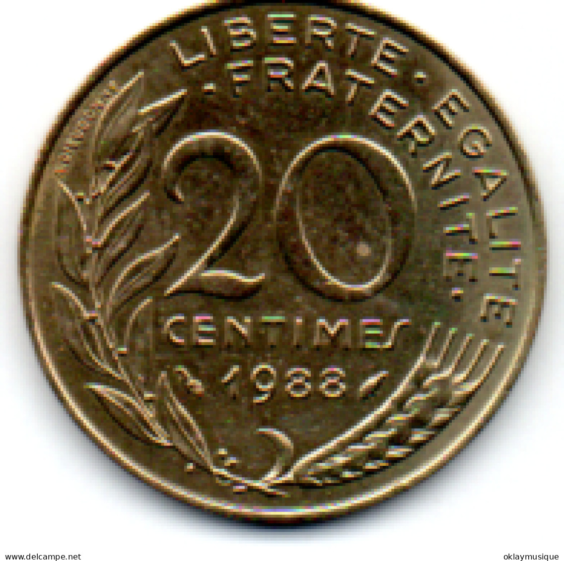 20 Centimes 1988 Serie Marianne - 20 Centimes
