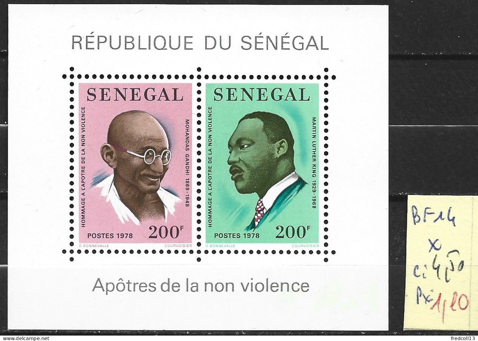 SENEGAL BF 14 * Côte 4.50 € - Senegal (1960-...)