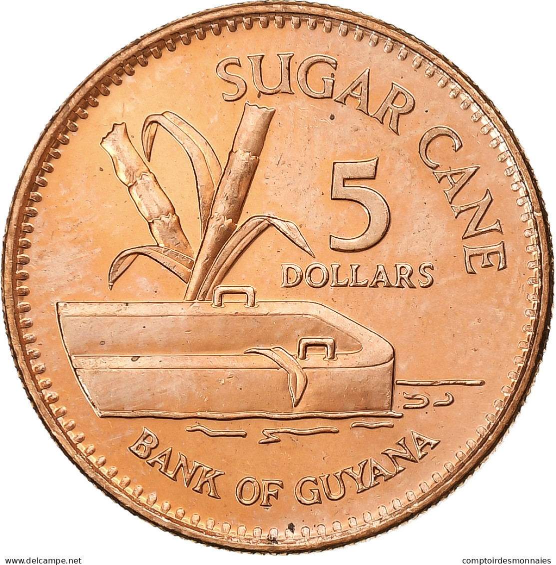 Guyana, 5 Dollars, 2005, Royal Mint, Cuivre Plaqué Acier, SUP+, KM:51 - Guyana