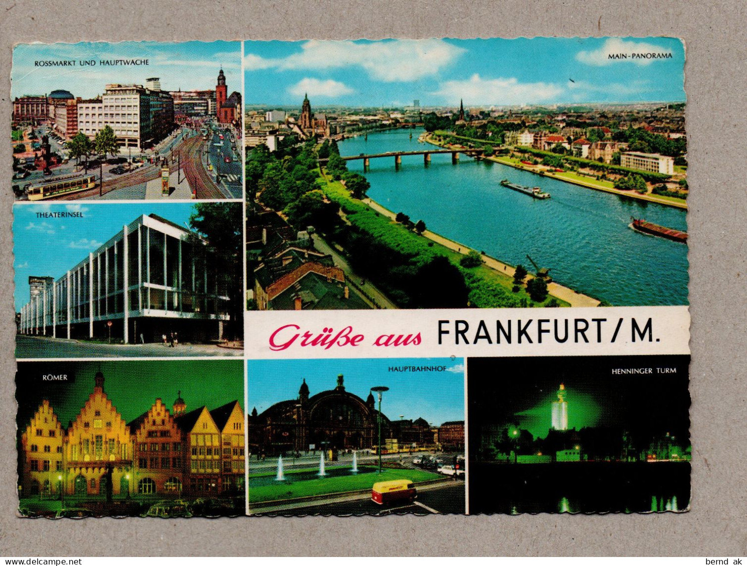 026#  BRD - 10  Color- AK (alle im Bild):  Frankfurt a. Main