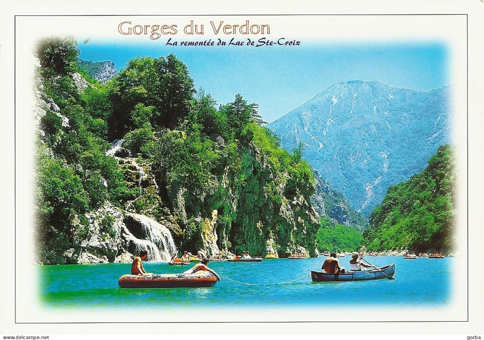 *CPM  - 04 - Les Gorges Du Verdon - La Remontée Du Lac De Sainte Croix - Other & Unclassified