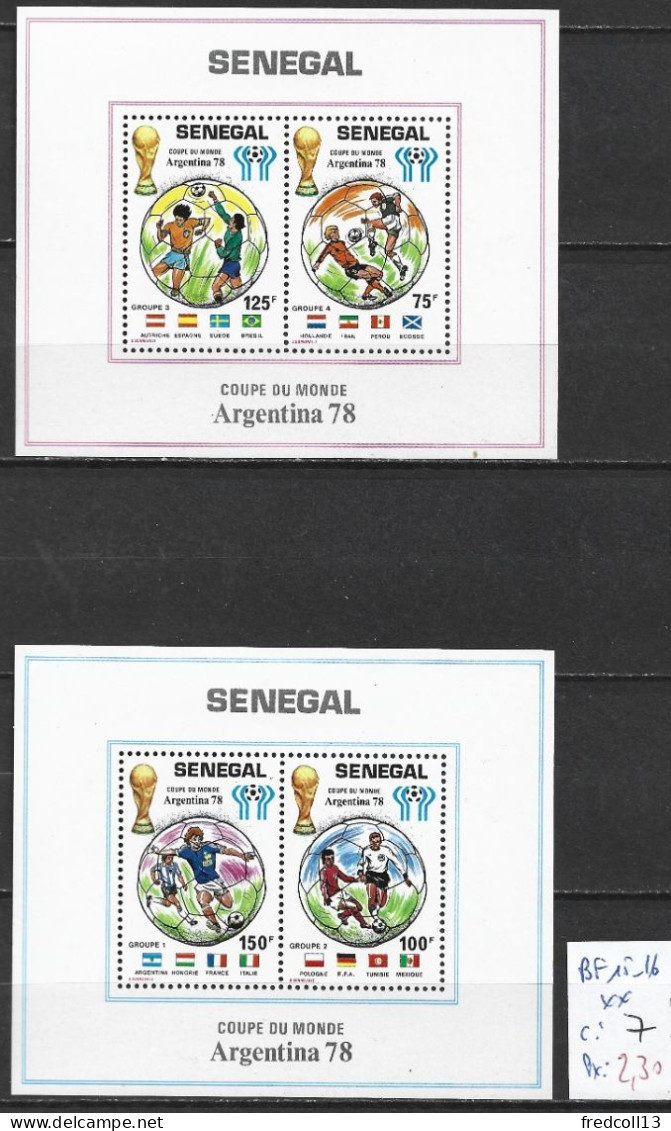 SENEGAL BF 15-16 ** Côte 7 € - Sénégal (1960-...)