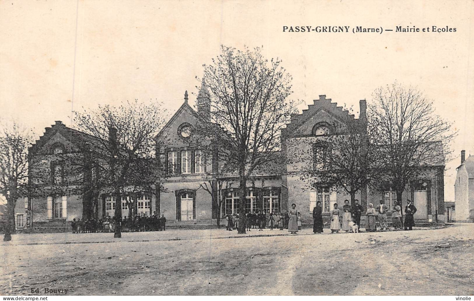 P-24-Mi-Is-1607 : PASSY-GRIGNY. MAIRIE ET ECOLE - Other & Unclassified