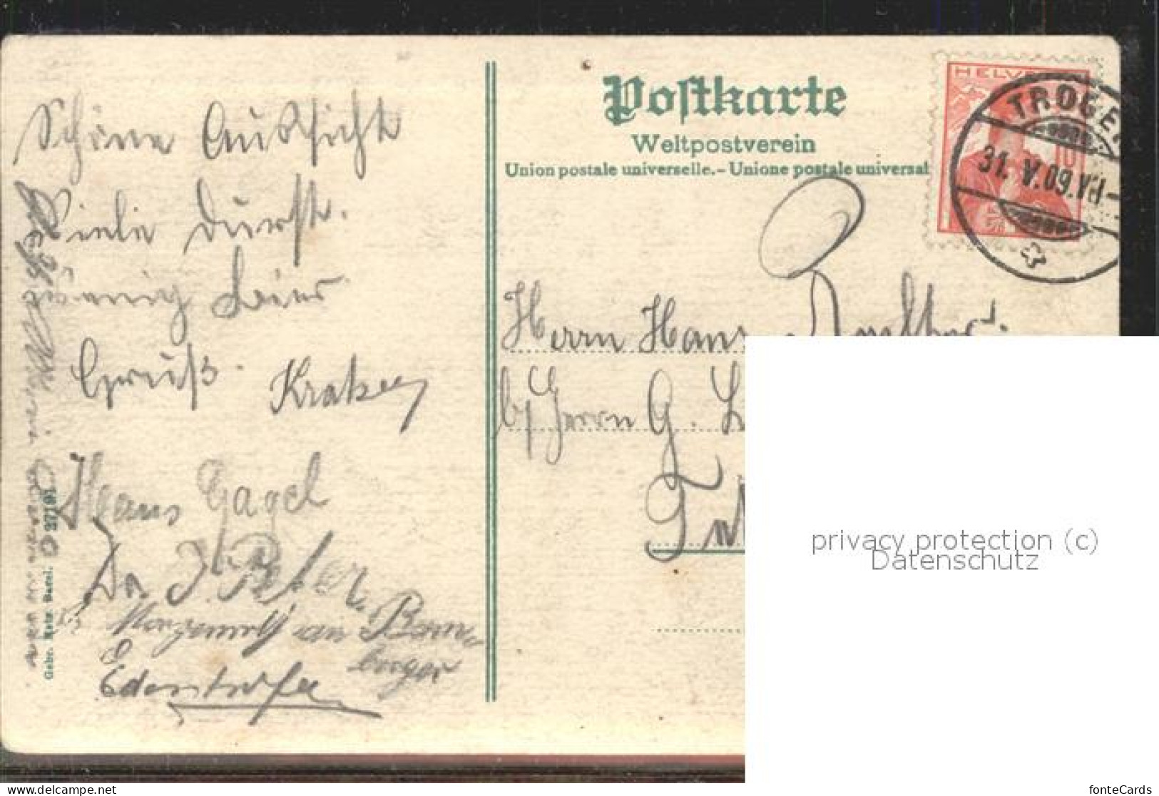 11498981 St Gallen SG Am Burggraben Mit Scheitlin Denkmal St. Gallen - Other & Unclassified