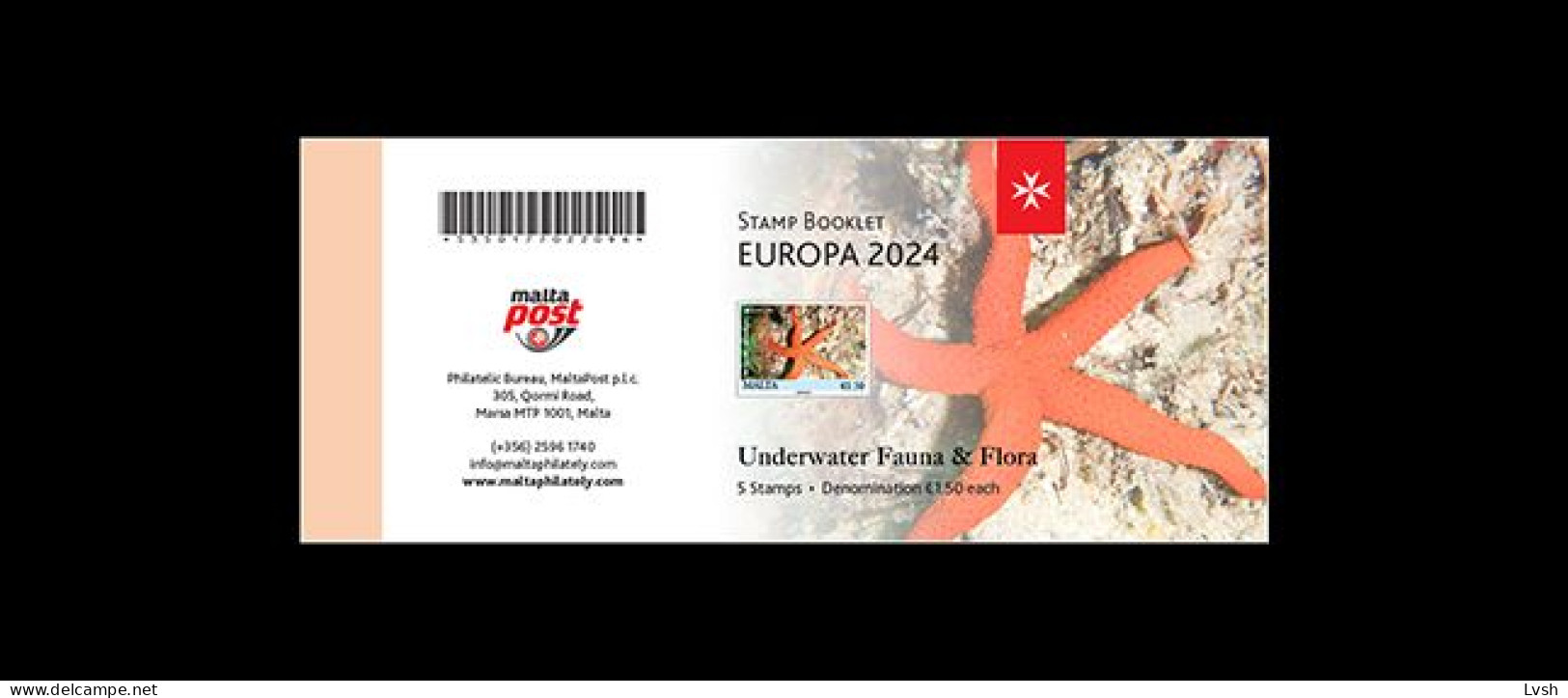 Malta.2024.Europa CEPT.Underwater Fauna And Flora.Booklet ** . - 2024