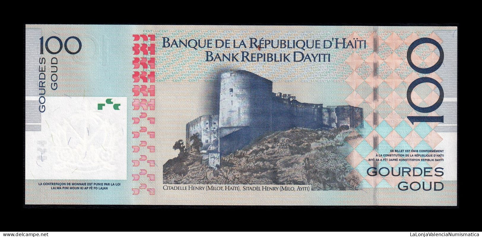 Haití 100 Gourdes Commemorative 2004 Pick 275a Sc Unc - Haïti