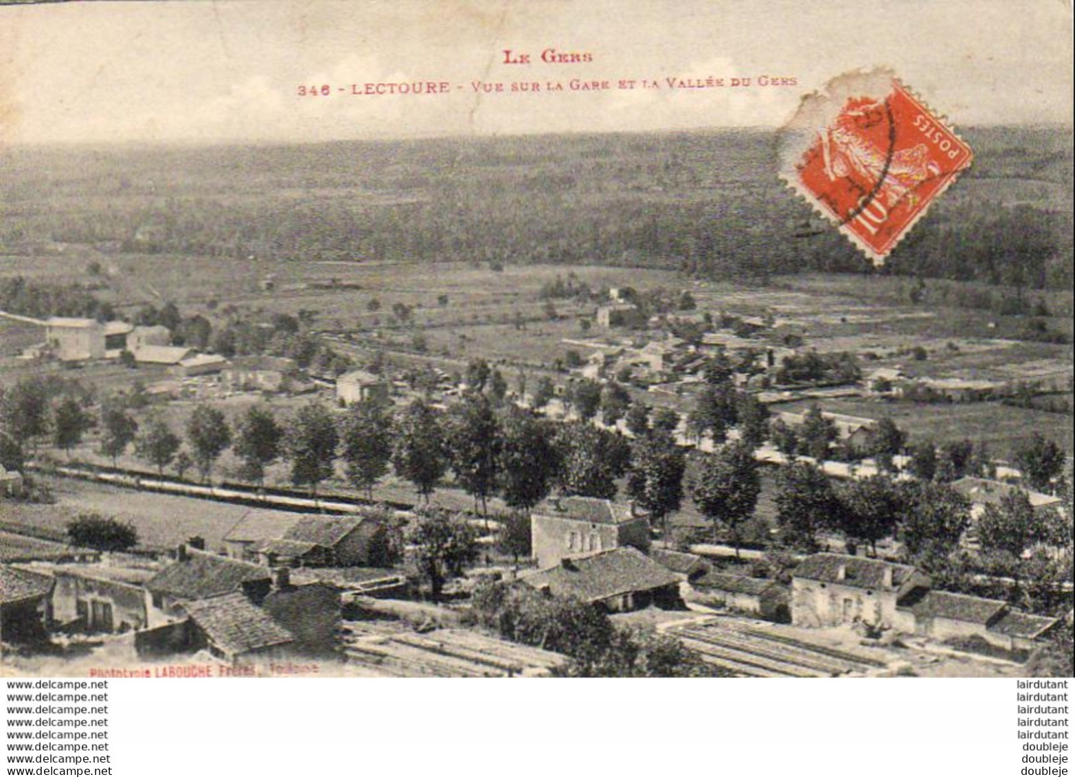 D32  LECTOURE   Vue Sur La Gare Et La Vallée Du Gers   ..... ( Ref FA70 ) - Lectoure