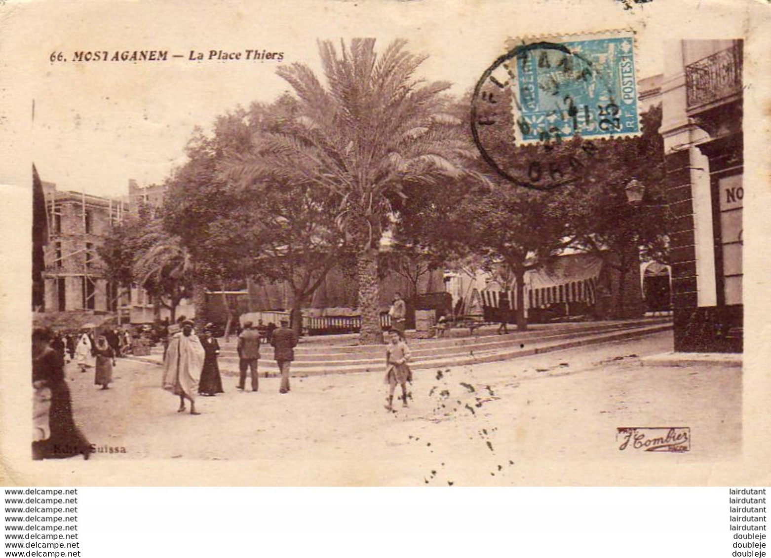 ALGERIE  MOSTAGANEM  La Place Thiers  ...... ( Ref FA342 ) - Mostaganem