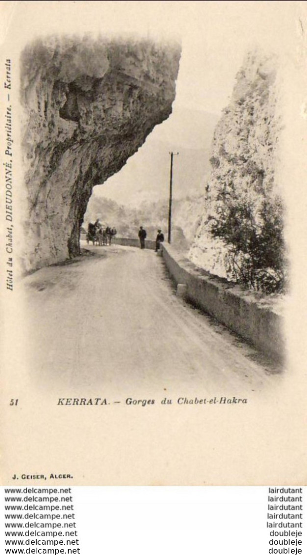 ALGERIE  KERRATA  Gorges Du Chabet-el-Hakra  ..... ( Ref FA1082 ) - Other & Unclassified