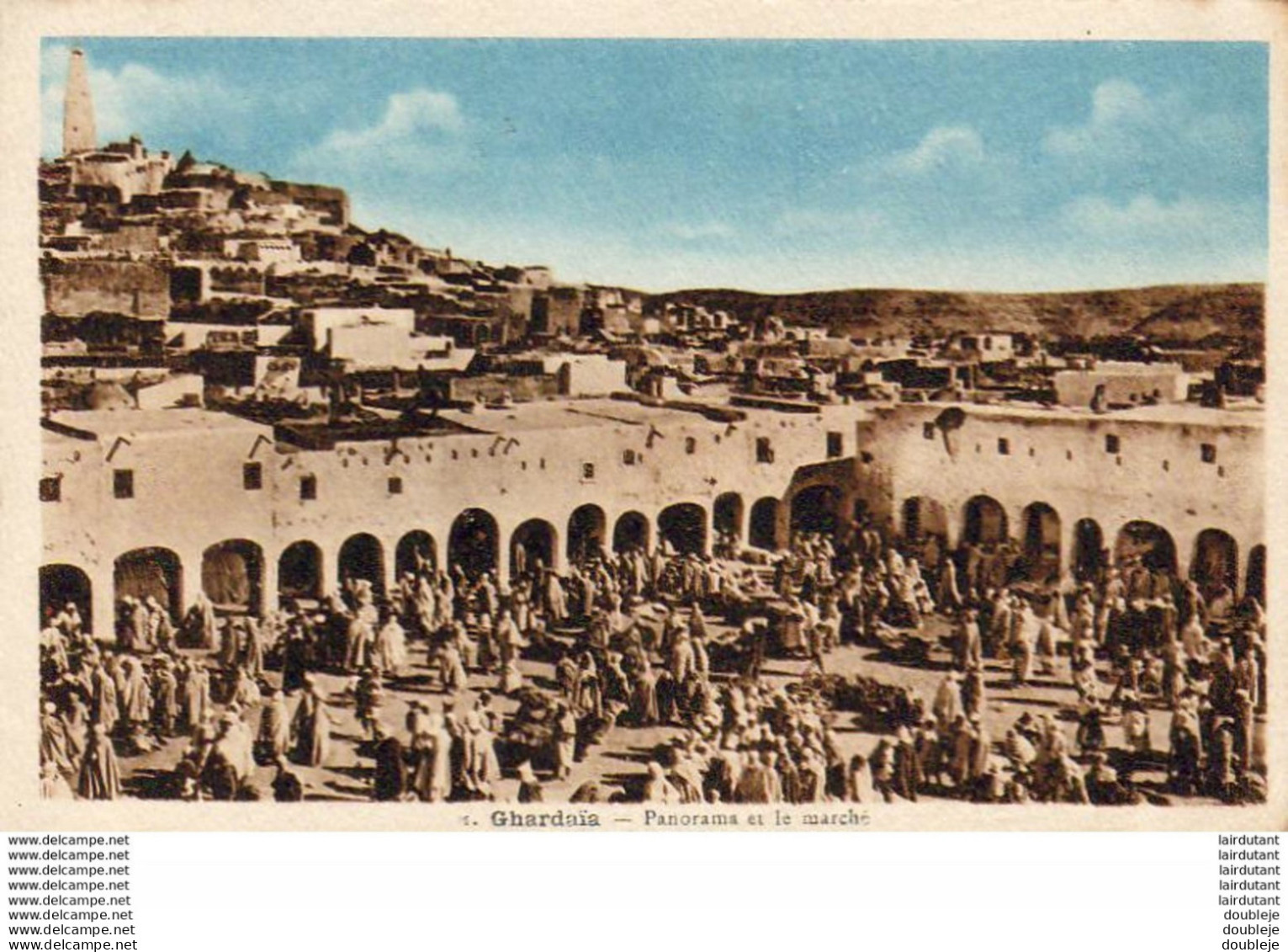 ALGERIE  GHARDAIA  Panorama Et Le Marché  ...... ( Ref FA1017 ) - Ghardaïa