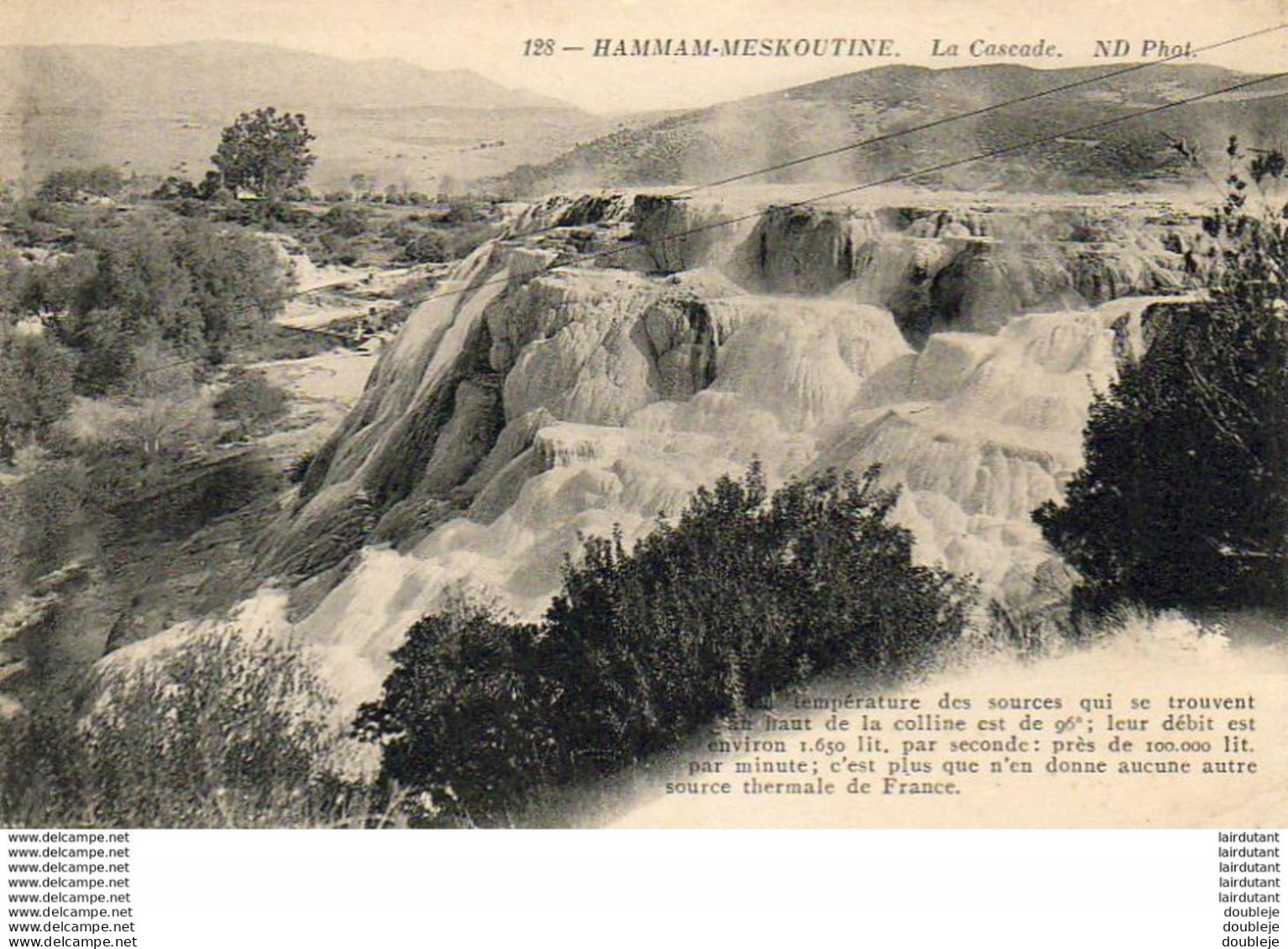 ALGERIE  HAMMAM-MESKOUTINE  La Cascade  ...... ( Ref FA1044 ) - Sonstige & Ohne Zuordnung