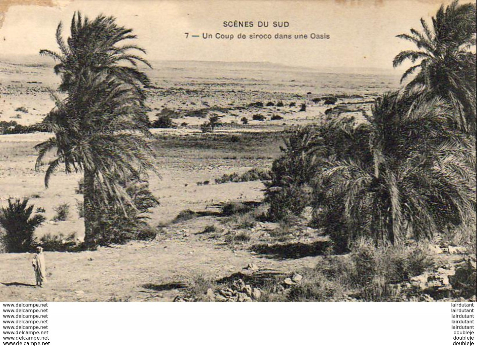 ALGERIE  SCENES ET TYPES  Un Coup De Siroco Dans Une Oasis  ..... ( Ref FA1453 ) - Plaatsen