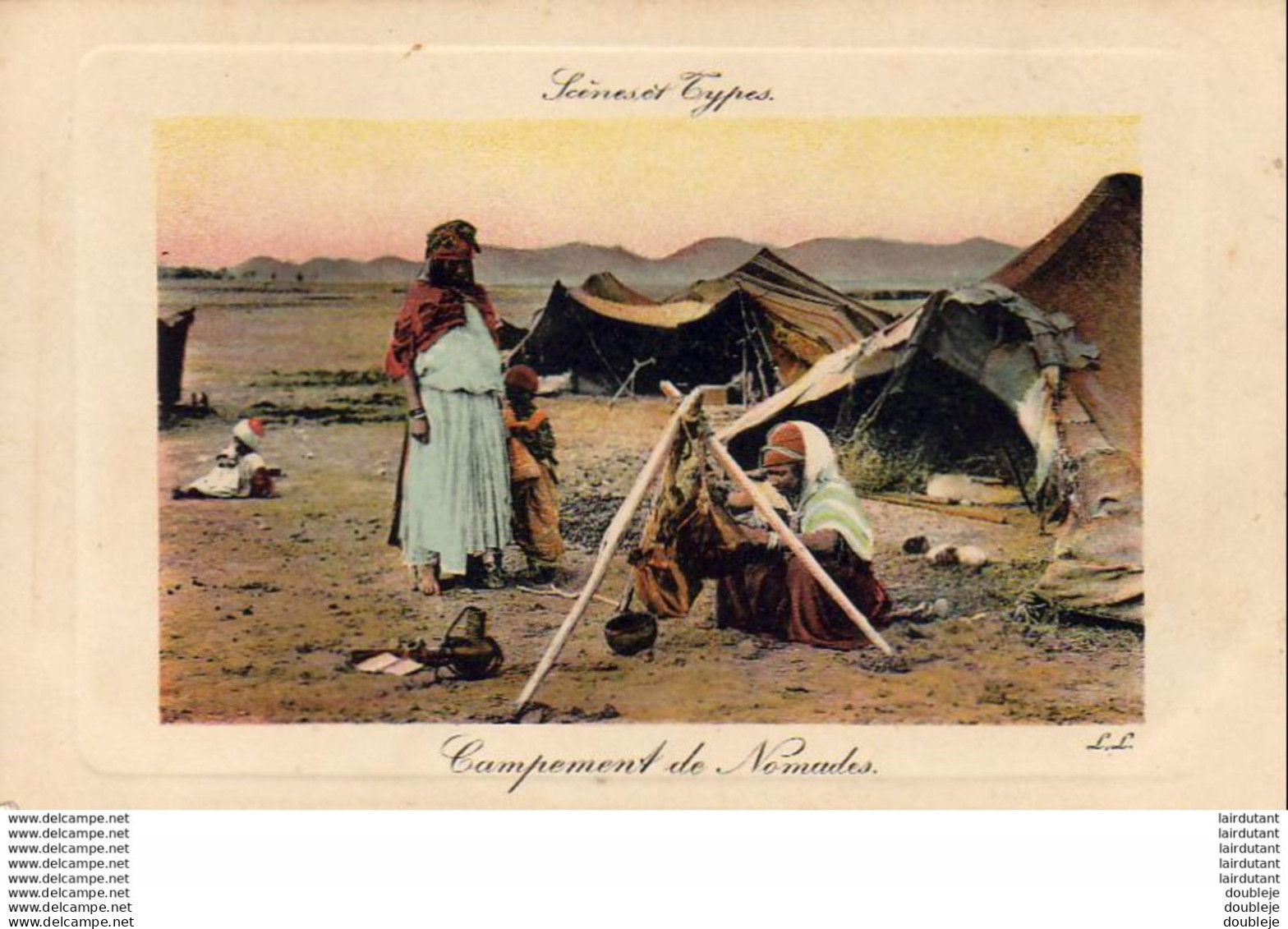 ALGERIE  SCENES ET TYPES  Campement De Nomades - Szenen