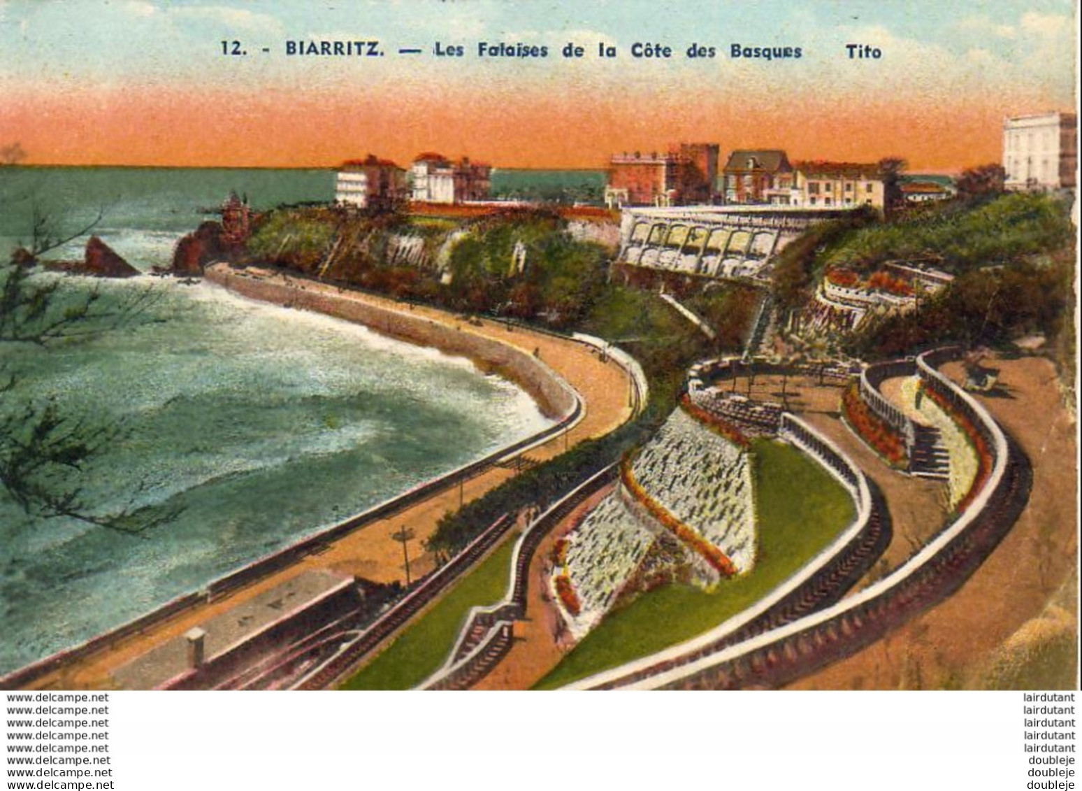 D64  BIARRITZ  Les Falaises De La Côte Des Basques - Biarritz