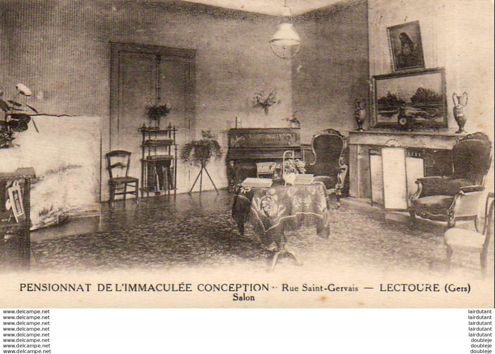 D32  LECTOURE  Pensionnat De L'immaculée Conception Rue Saint Gervais - Le Salon - Lectoure