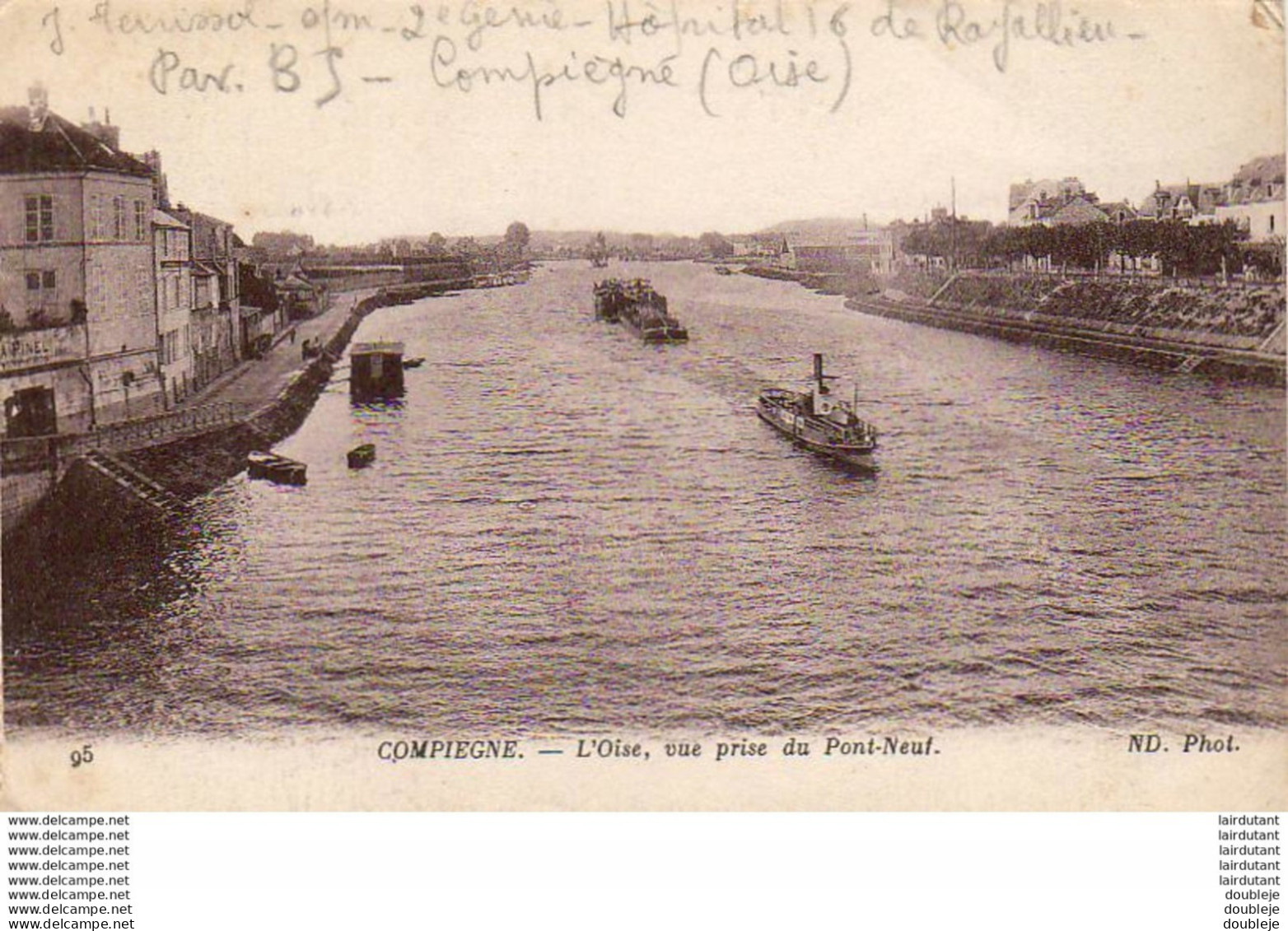 D60  COMPIEGNE  L' Oise, Vue Prise Di Pont- Neuf  ..... - Compiegne