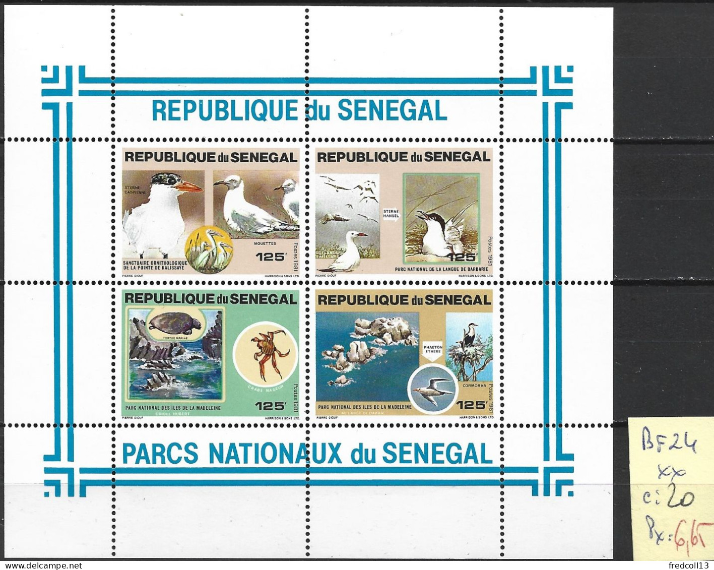 SENEGAL BF 24 ** Côte 20 € - Sénégal (1960-...)