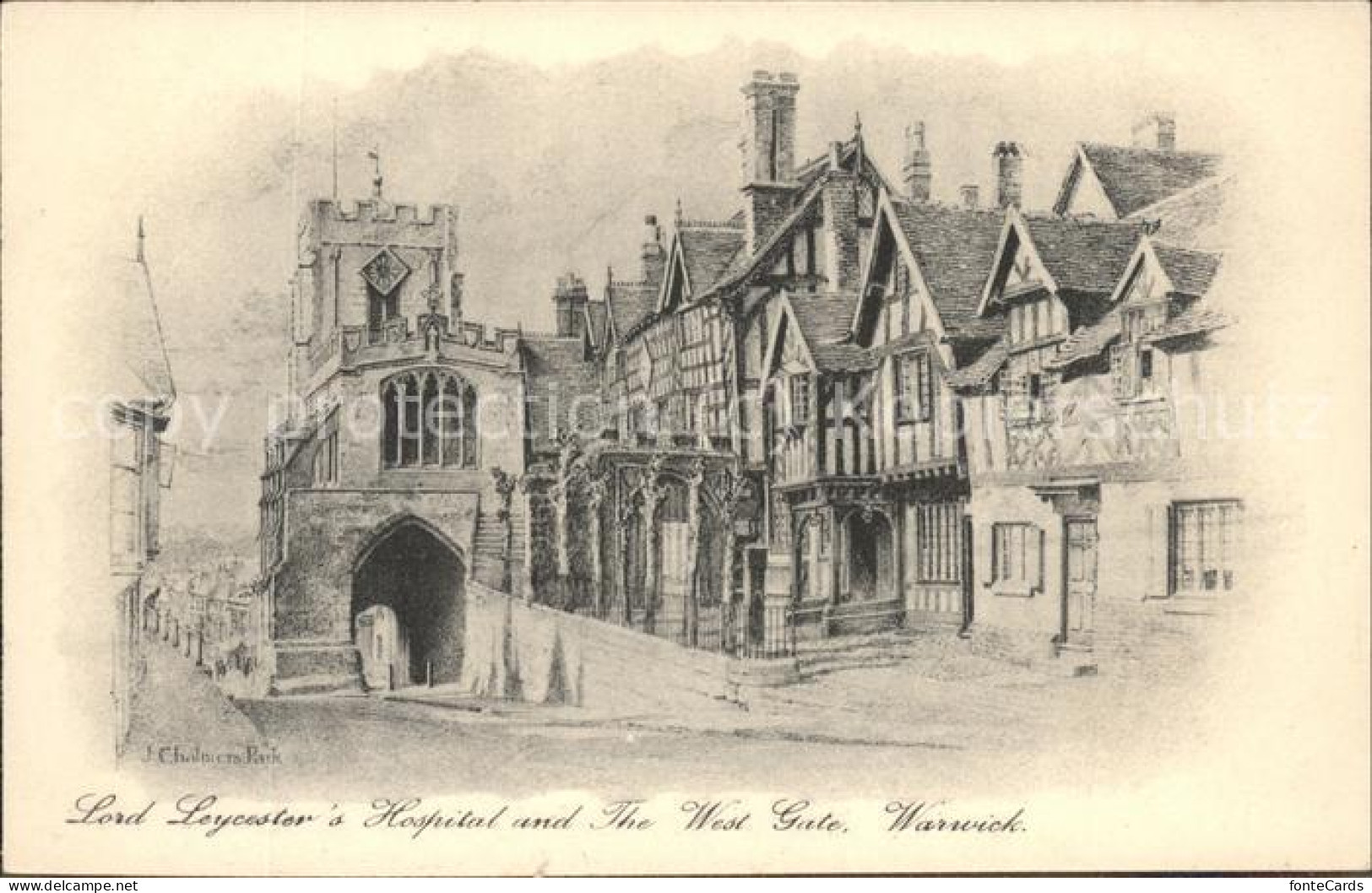 11498845 Warwick Castle Lord Leycesters Hospital And The West Gate Grossbritanni - Other & Unclassified