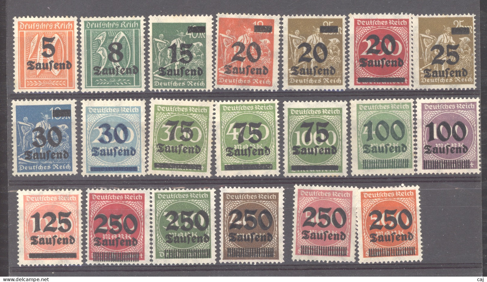 Allemagne  -  Reich  :  Mi  277-96  * - Unused Stamps